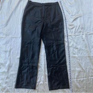 Croft & Barrow Black Lambskin Pants
